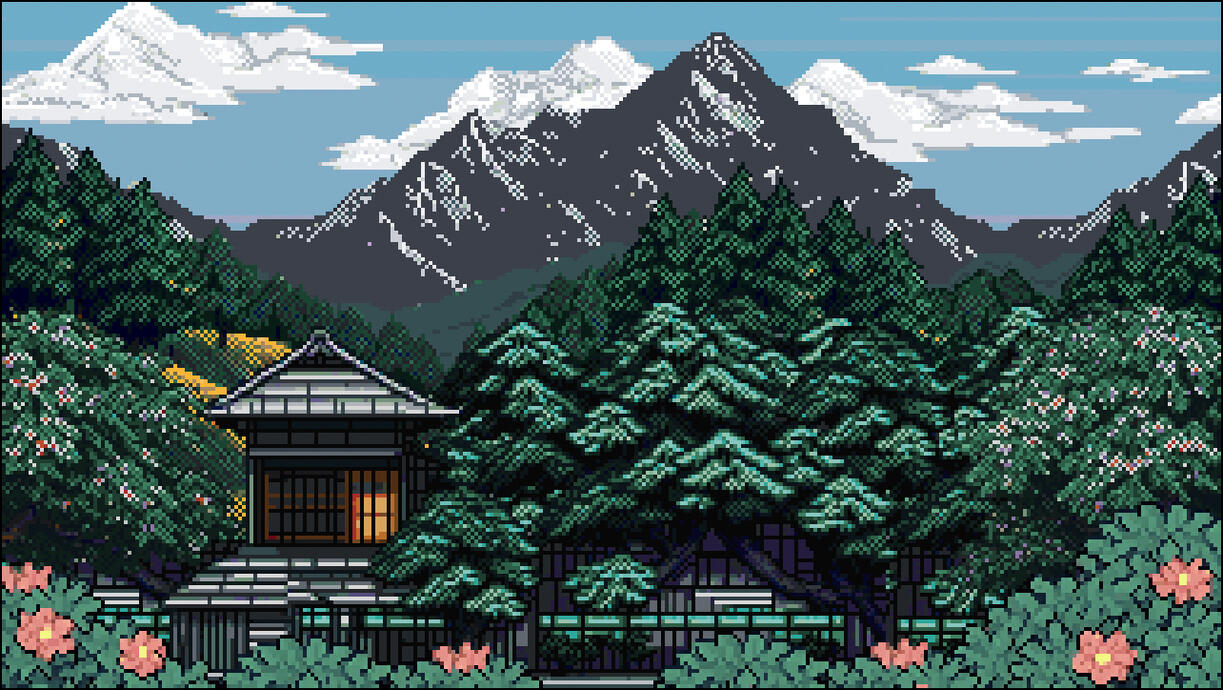 Японский храм в глуши